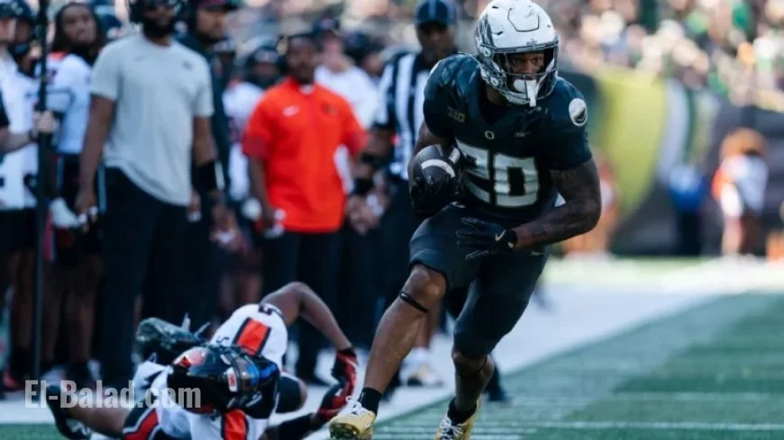 Oregon’s RB Hughes Opts for Redshirt After Limited Playtime