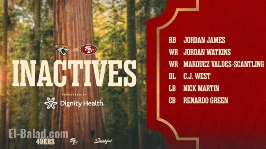 Jennings, Pearsall Play vs. Jaguars; Week 4 Inactives List #JAXvsSF