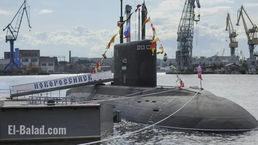 Alleged Russian Submarine Novorossiysk Exposed by Gibraltar Fuel Leak