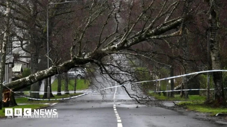 Amber Warning Issued as Storm Amy Intensifies