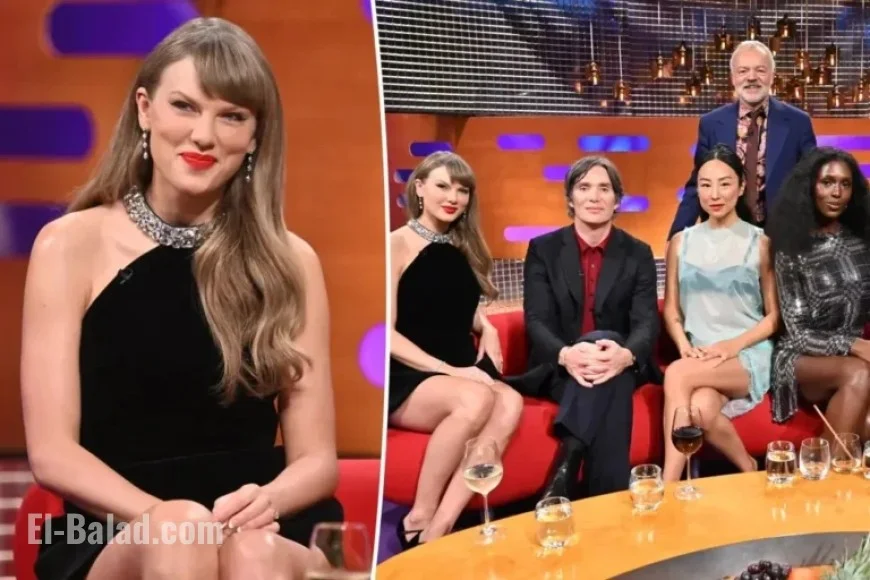 Taylor Swift Dazzles in Velvet LBD on ‘The Graham Norton Show’