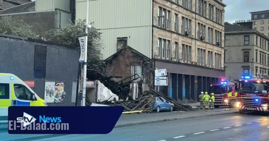Storm Amy Batters Scotland: Building Collapses, Crushes Car