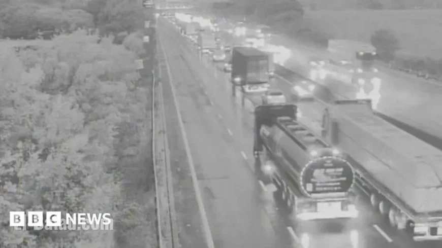 Four-Mile Traffic Jam on M25 After Potters Bar Crash