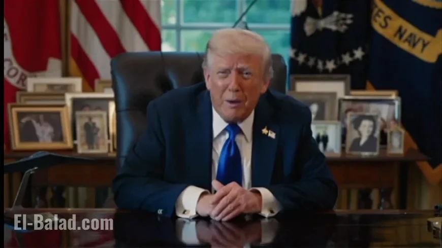 Trump Urges Israel to Halt Gaza Bombing, Claims Hamas Seeks Peace