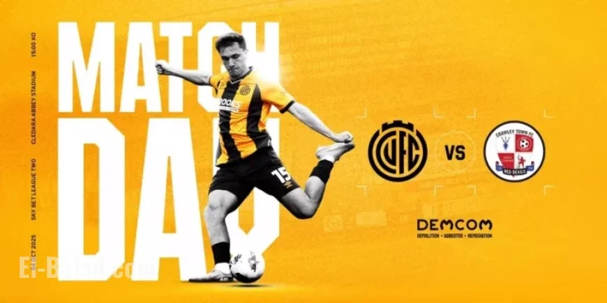 Cambridge United Faces Crawley Town at Home