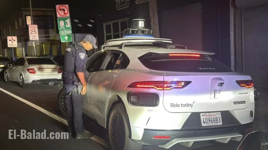 Waymo Car Stops Unmanned After Illegal U-Turn, San Bruno Police Scramble