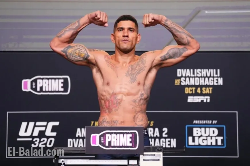 Alex Pereira Gains 30 Pounds Post-Cut Ahead of UFC 320 Bout