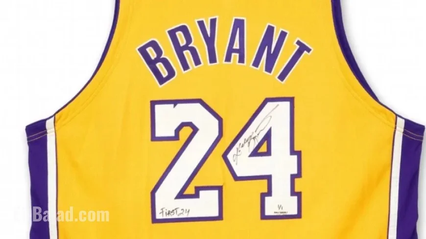 Kobe’s Iconic No. 24 Lakers Jersey Fetches $889K at Auction