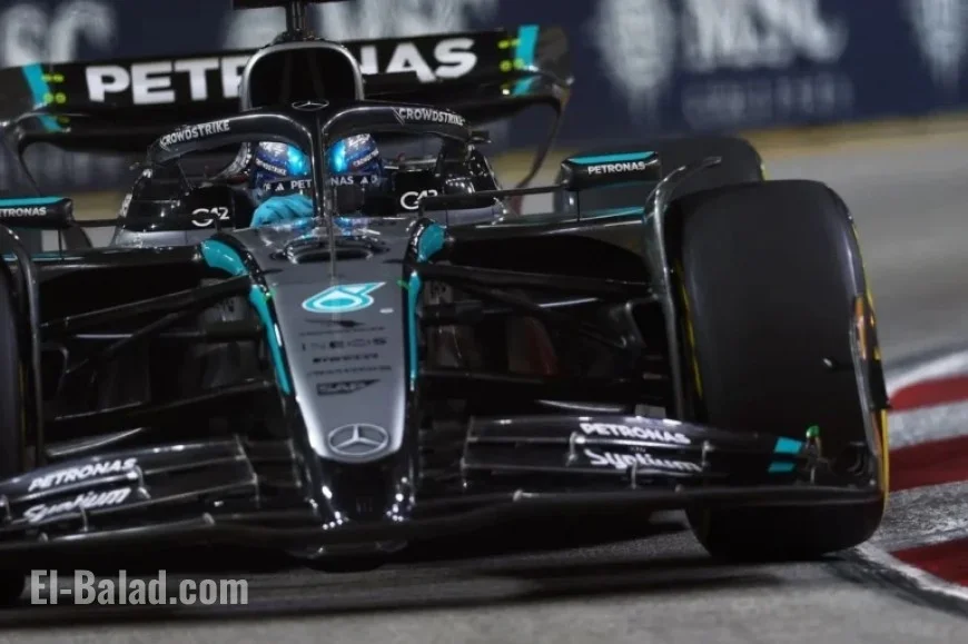 F1 Singapore GP: Russell Leads as Norris Closes in on Verstappen