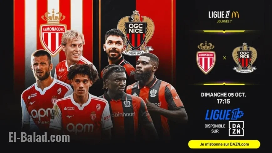 Watch AS Monaco vs. OGC Nice: Ligue 1 Streaming Details on DAZN