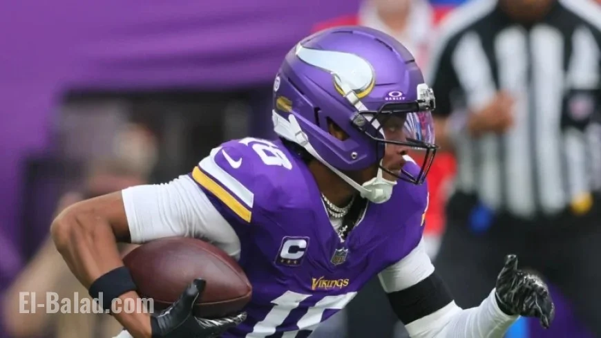 Justin Jefferson Nears Record for Most Receiving Yards in Six Seasons