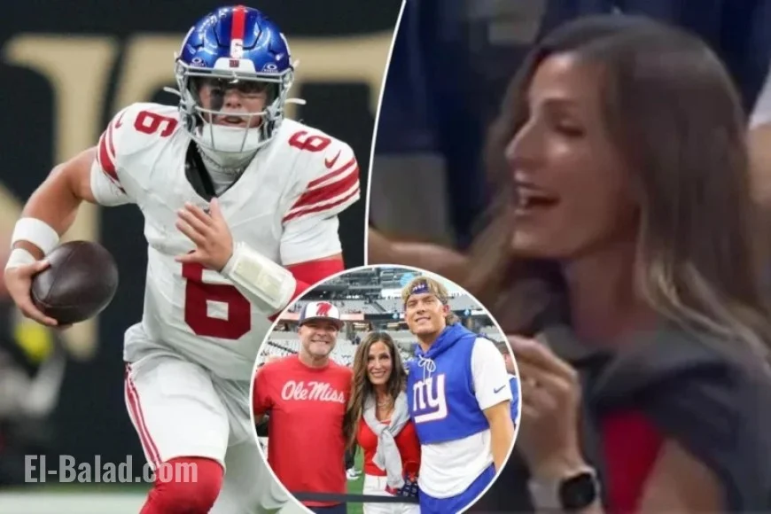 Jaxson Dart’s Mom Celebrates Giants Rookie QB’s Consecutive Touchdowns
