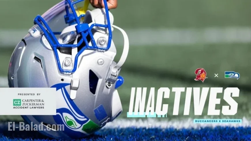 Seahawks vs. Buccaneers Week 5: Inactive Players Announced