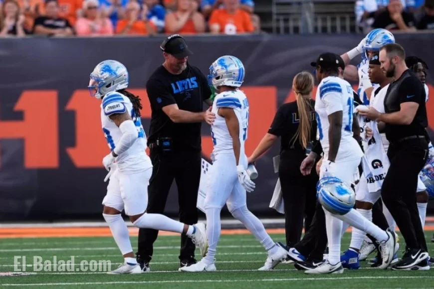 Lions Wide Receiver Exits Game with Neck Injury