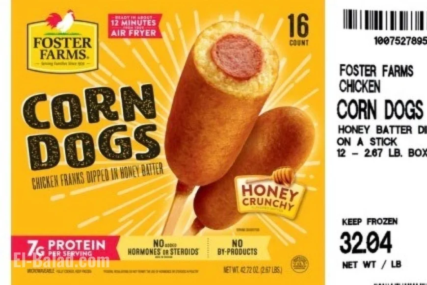 Foster Poultry Farms Recalls 3.8M Pounds of Chicken Corn Dogs