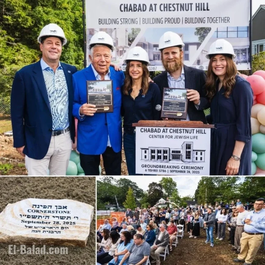Robert Kraft Donates Chabad Center in Massachusetts