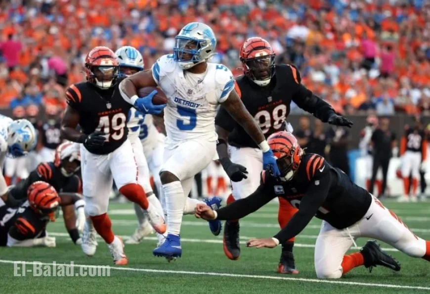 Detroit’s Gibbs and Montgomery Tie NFL Record in Lions’ Win Over Bengals