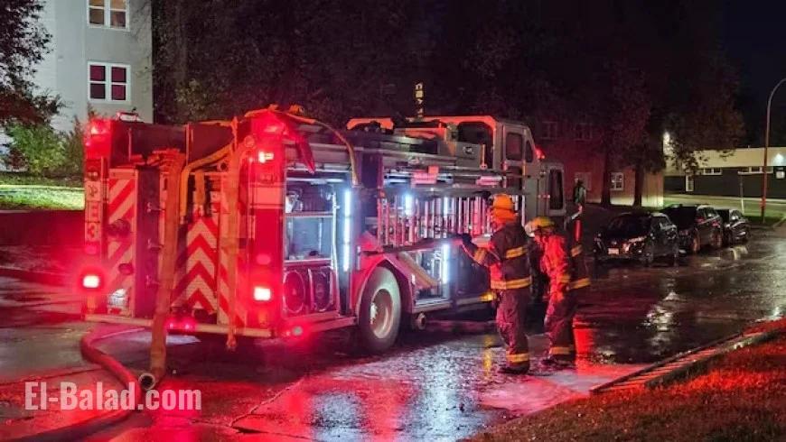 Fire Engulfs Vacant Apartment in Winnipeg’s St. Boniface Neighborhood