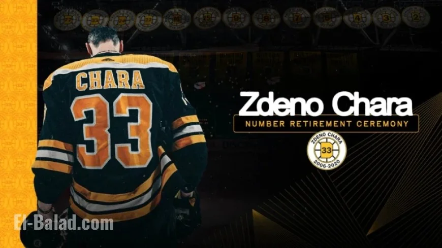 Boston Bruins to Honor Zdeno Chara by Retiring Number 33 on Jan. 15