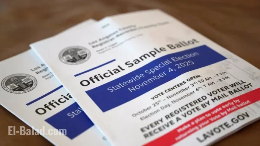 California Votes on New Maps That Could Shift US House Control