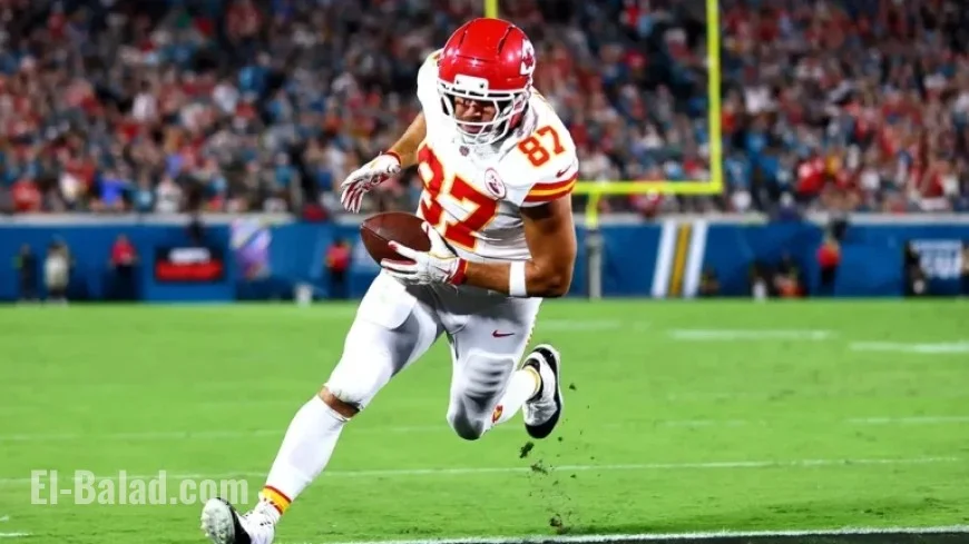 Travis Kelce’s Controversial Touchdown Highlights Chiefs’ Win Amid Swift Album Buzz