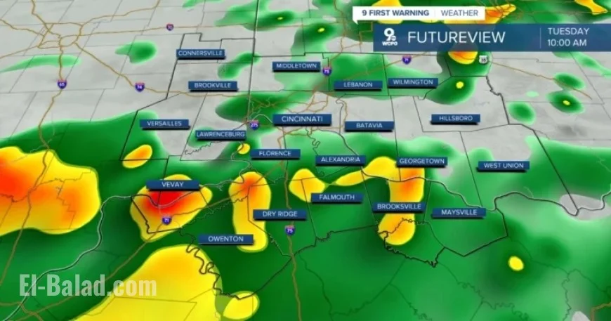 Rainy Tuesday Expected; Cooler Temperatures to Follow
