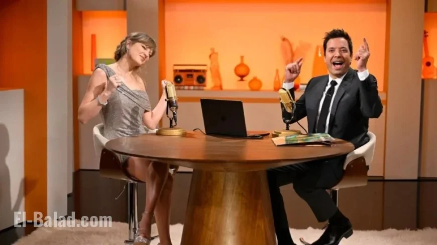 Taylor Swift Discusses Showgirl Life, Engagement, Super Bowl on Fallon: Watch